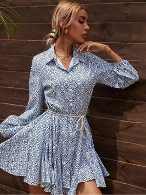 Zara | Dresses | Zara Striped Denim Cotton Button Down Dress | Poshmark